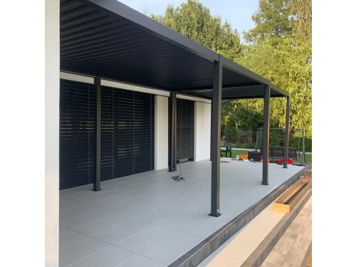Pergole Nordvic Skyline 3x6 i 3x3 z panelami żaluzjowymi